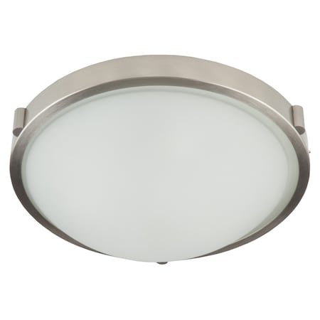 Artcraft Boise One Light Brushed Nickel Flush Mount AC2310BN